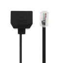 RJ9 4P4C Male To Dual Female Ports Connector Telephone Adapter Cable Wire T