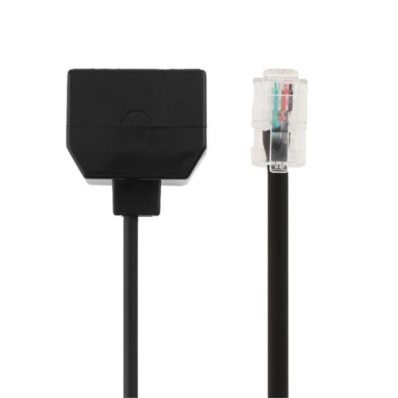 RJ9 4P4C Male To Dual Female Ports Connector Telephone Adapter Cable Wire T