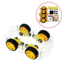 Smart Car Kit 4WD Smart Robot Car Chassis Kits with Speed Encoder and Batte