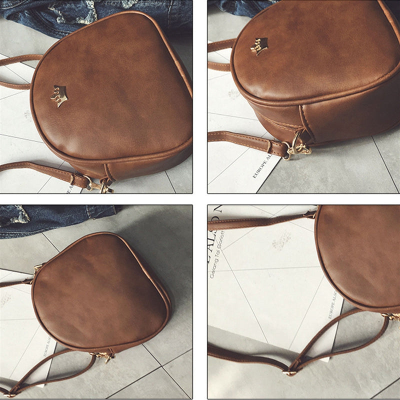 Fashion Women Messenger Bags PU Leather Shoulder Bag Mini Bag Crown Evening M5I2