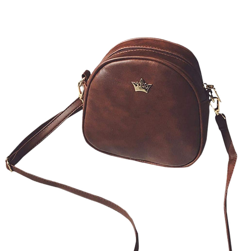 Fashion Women Messenger Bags PU Leather Shoulder Bag Mini Bag Crown Evening M5I2