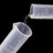 5 Pcs Clear Plastic Graduated Cylinder, 10, 25, 50, 100, 250ml, with 2 Plas