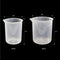 5 Pcs Clear Plastic Graduated Cylinder, 10, 25, 50, 100, 250ml, with 2 Plas