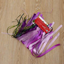 50x58cm 3D Silk Ribbon Purple Flower Cross Stitch Kit Embroidery DIY Handwork Home Decoration