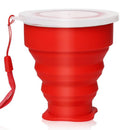 Pack Of 5 Silicone Foldable Drink Cups Set Of 5 Foldable Extendable Travel CC7Y3