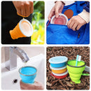 Pack Of 5 Silicone Foldable Drink Cups Set Of 5 Foldable Extendable Travel CC7Y3
