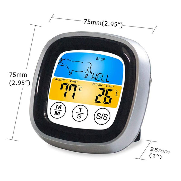 Instant Read Digital Meat Thermometer,Touchscreen Cooking Kitchen Thermomet R8N1