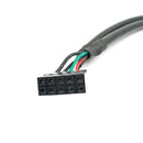 30CM 10 Pin Motherboard Female Header to 2 Port Dual USB 2.0 Male Adapter D