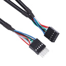 1M/3.3Ft 10 Pin Motherboard PCB Cable Male to Female Header Extender Extens