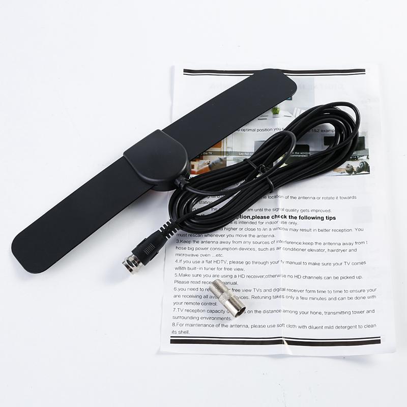 1080P  Indoor Universal TV Antenna DVB-T2 ATSC 25 Miles Digital Amplifier P3T8