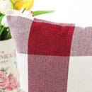 Plaid Pillows Retro Checkered Farmhouse Tartan Cotton Linen Throw Pillow Ca K4C4