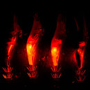 1pc Rose Red Flashing LED Fishing Lure Flash Light 10cm Minnow Luminous Squ