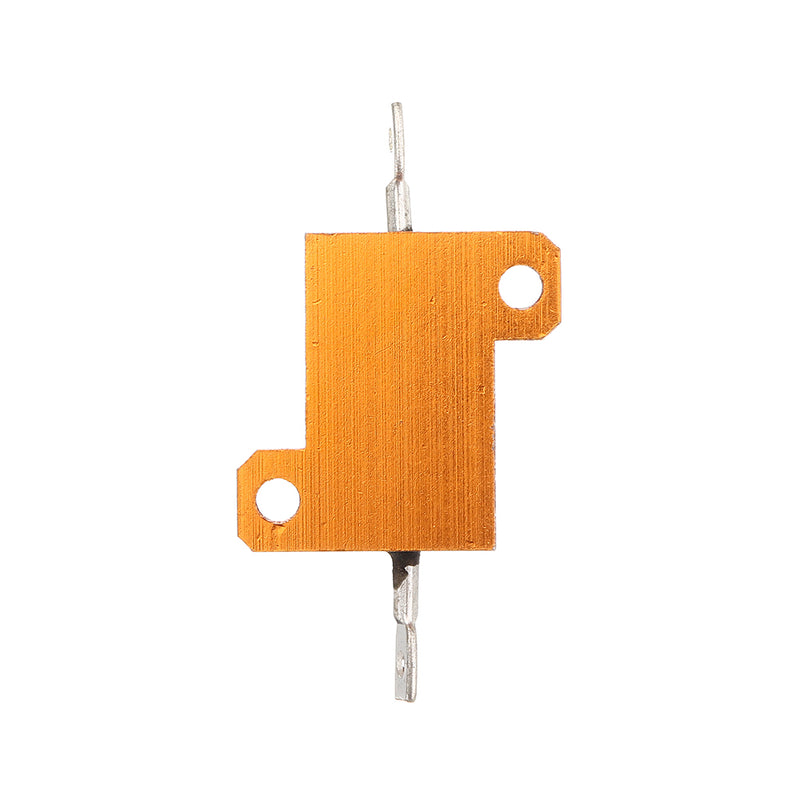 10pcs RX24 25W 6R 6RJ Metal Aluminum Case High Power Resistor Golden Metal Shell Case Heatsink Resistance Resistor