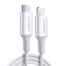 UGREEN 36W 3A Type C To Lightning PD Fast Charging Transmission Data Cable For iPhone X XS 11Pro Huawei P30 Pro Mate 30 5G Xiaomi Mi9 9Pro S10+ Note 10 5G