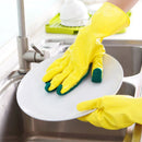 1 Pair Creative Home Washing Cleaning Gloves Garden Kitchen Dish Sponge Fin