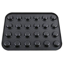 Mini Muffin Pan 24 Cup Nonstick Carbon Steel Cupcake Pan Baking Tray Black M4H9