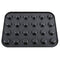 Mini Muffin Pan 24 Cup Nonstick Carbon Steel Cupcake Pan Baking Tray Black M4H9