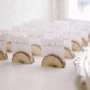 10 wooden card holder seat card holder deck card wedding decoration