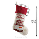 Lovely Christmas Stockings Set of 3 Santa, Snowman, Reindeer, Xmas Characte