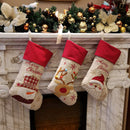 Lovely Christmas Stockings Set of 3 Santa, Snowman, Reindeer, Xmas Characte