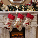 Lovely Christmas Stockings Set of 3 Santa, Snowman, Reindeer, Xmas Characte