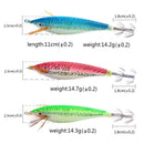 5pcs 11cm Fishing Lure Squid Lures Wood Shrimp Bait Wobbler Luminous Squid  T9Q6