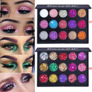 CmmaDu 15 Colors Glitter Eyeshadow Palette Long-Lasting Glitter Eye Shadow Diamond Eyeshadow Palette