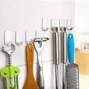 20 Pack Adhesive Hooks, Heavy Duty Wall Hooks Stainless Steel Waterproof Ho