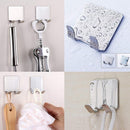 20 Pack Adhesive Hooks, Heavy Duty Wall Hooks Stainless Steel Waterproof Ho