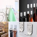20 Pack Adhesive Hooks, Heavy Duty Wall Hooks Stainless Steel Waterproof Ho