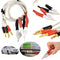 1 pair insulated banana plug clips cable Low Resistance LCR Clip Probe LeadsV3L6
