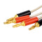 1 pair insulated banana plug clips cable Low Resistance LCR Clip Probe LeadsV3L6