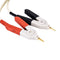 1 pair insulated banana plug clips cable Low Resistance LCR Clip Probe LeadsV3L6