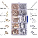 Ribbon Bracelet Kit Bookmark Pinch Crimp Ends Lobster Clasps with Jump RingsD1L3
