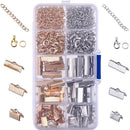 Ribbon Bracelet Kit Bookmark Pinch Crimp Ends Lobster Clasps with Jump RingsD1L3