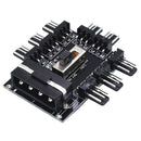 PC 1 to 8 4Pin Molex Cooler Cooling Fan Hub Splitter Cable PWM 3Pin Power S