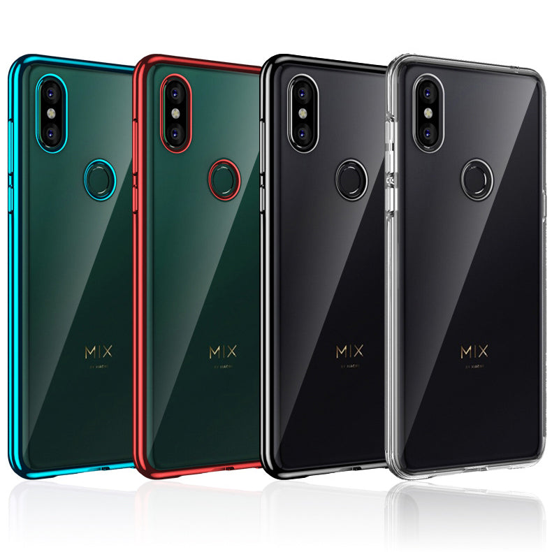 Bakeey Luxury Elac-plating Transparent Hard PC Protective Case Shockproof For Xiaomi Mi MIX 3