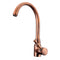 TAPCET Red Copper Antique Kitchen Basin Sink Faucet Hot&Cold Water Mixer Tap
