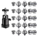 Camera Screw, 21 Pcs 1/4 Inch 3/8 Inch Converter Threaded Screws 1/4inch Ho G5A8