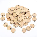 100 Pieces Round Wooden Discs with Holes Birthday Board Tags and 100 Pieces G1H9