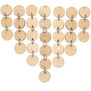 100 Pieces Round Wooden Discs with Holes Birthday Board Tags and 100 Pieces G1H9