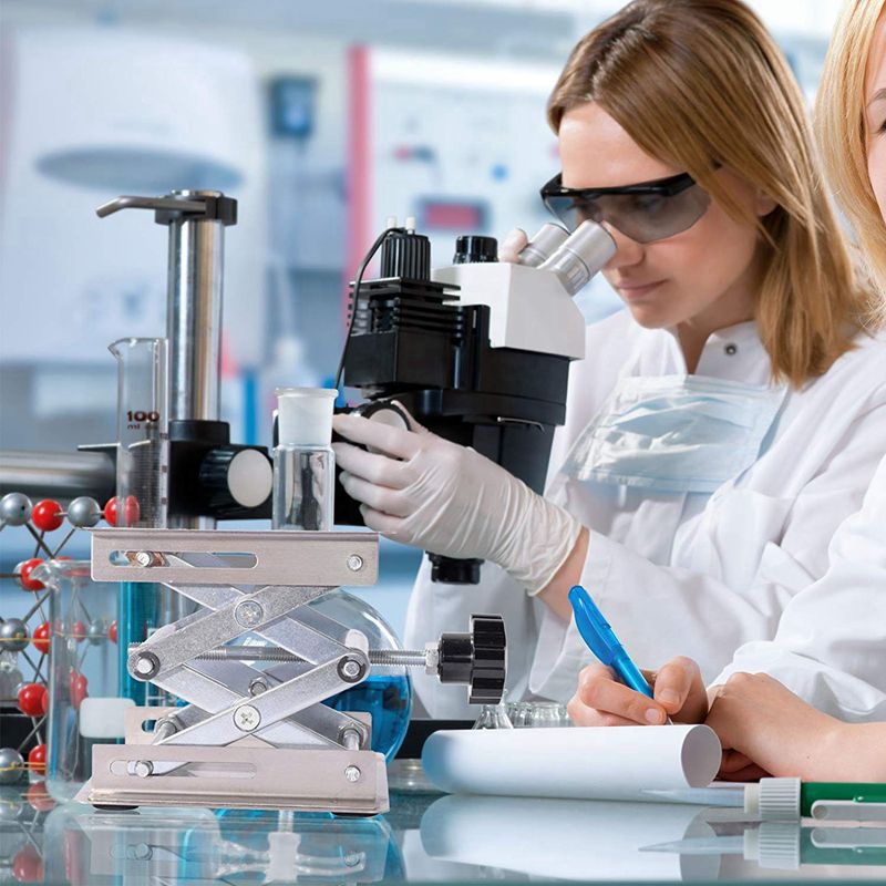 Scientific Lab Jack-100 x 100mm Stainless Steel Lab Stand Table Rack Scisso R8I5