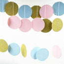 Round Banner Dot Wreath Banner Glitter Round Banner Hanging Ornament Garlan K3A2
