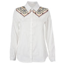 Women's Plus SIze Print Long Sleeve Lapel Deep V Neck Shirts Ladies Cardiga Q1D6