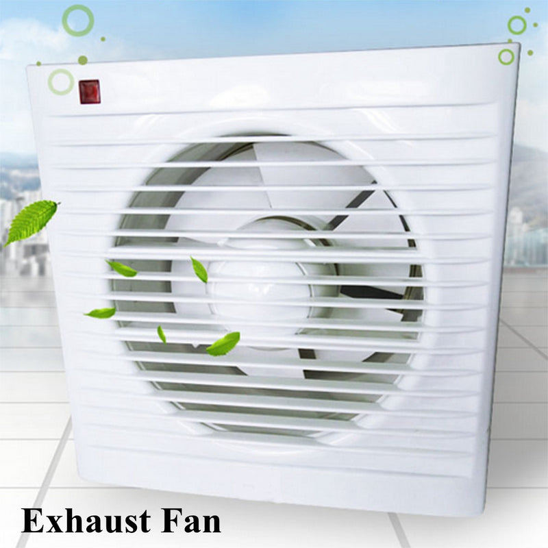 4" 6" 8" Waterproof Mute Bathroom Extractor Exhaust Fan Window For Kitchen Toilet Ventilation Fans