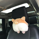 Novelty Corgi Bottom Car Seat Neck Pillow Dog Buttocks Headrest Cushion Plu H5Q8