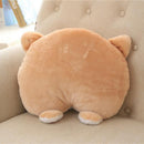 Novelty Corgi Bottom Car Seat Neck Pillow Dog Buttocks Headrest Cushion Plu H5Q8