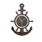 3D Anchor Helmsman Sailor Pirate Ship Mediterranean Style Wall Personality Clock