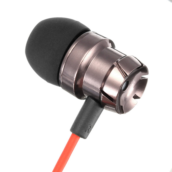 EN100 Unverisal 3.5mm Plug Stereo Heavy Bass Wired Earphone With Mic for iPhone Samsung Xiaomi