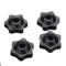 4Pcs Through Hole Plum Blossom Nut M5 Hand Screw Heated Bed Platform Leveling Nut for 3D Printer
